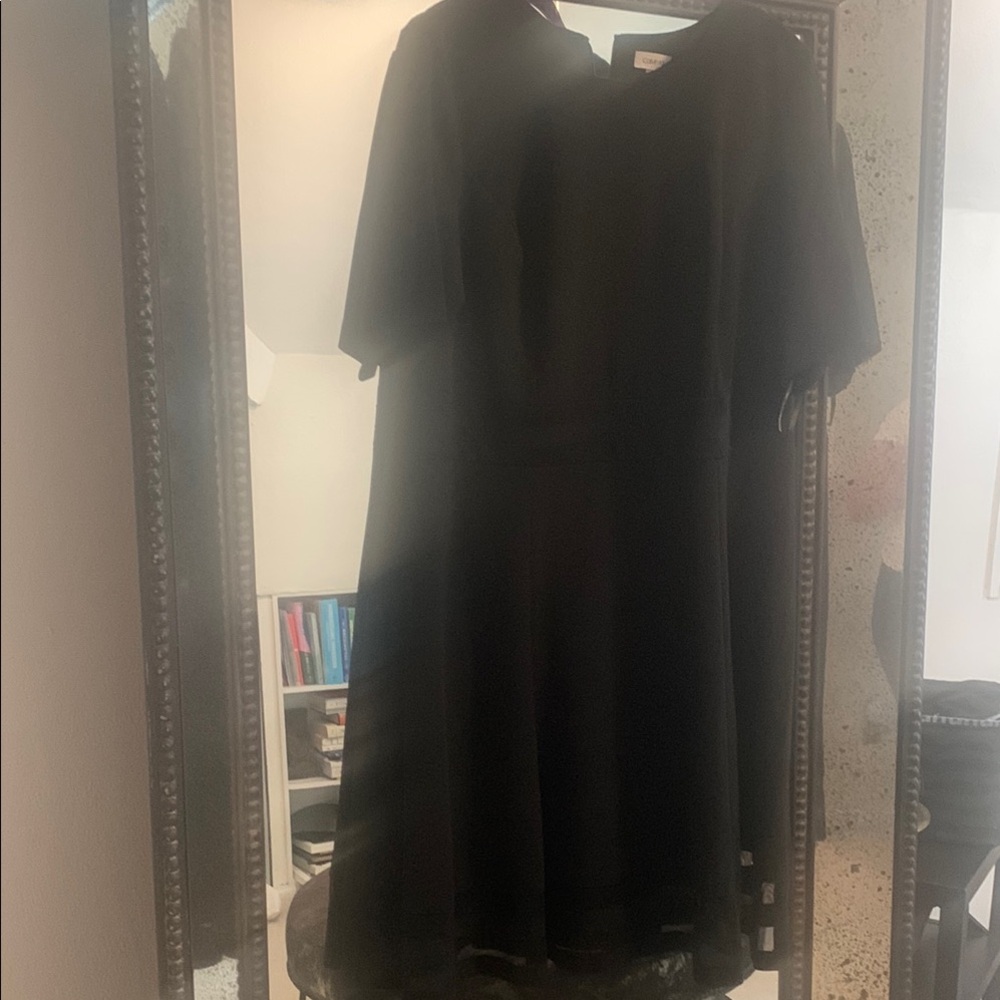 Calvin Klein Classic Black Long Sleeve Dress
